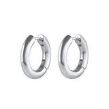 Bridget Silver Hoop Earrings