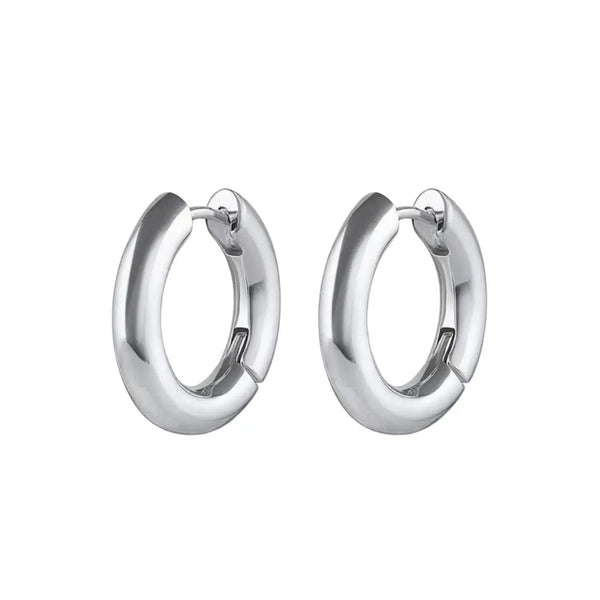 Bridget Silver Hoop Earrings