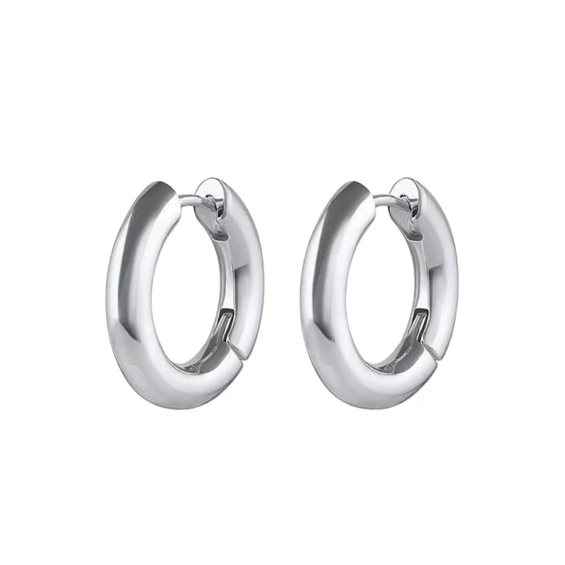 Bridget Silver Hoop Earrings