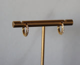 Celia Crystal Huggie Hoops