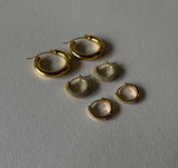 Celia Crystal Huggie Hoops