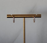 Celia Crystal Huggie Hoops