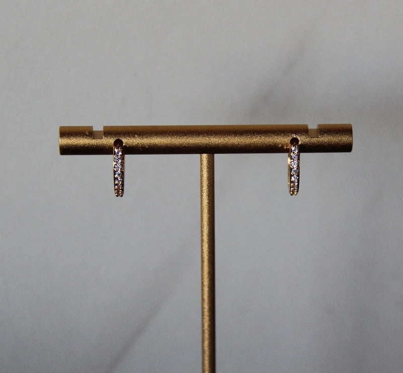 Celia Crystal Huggie Hoops