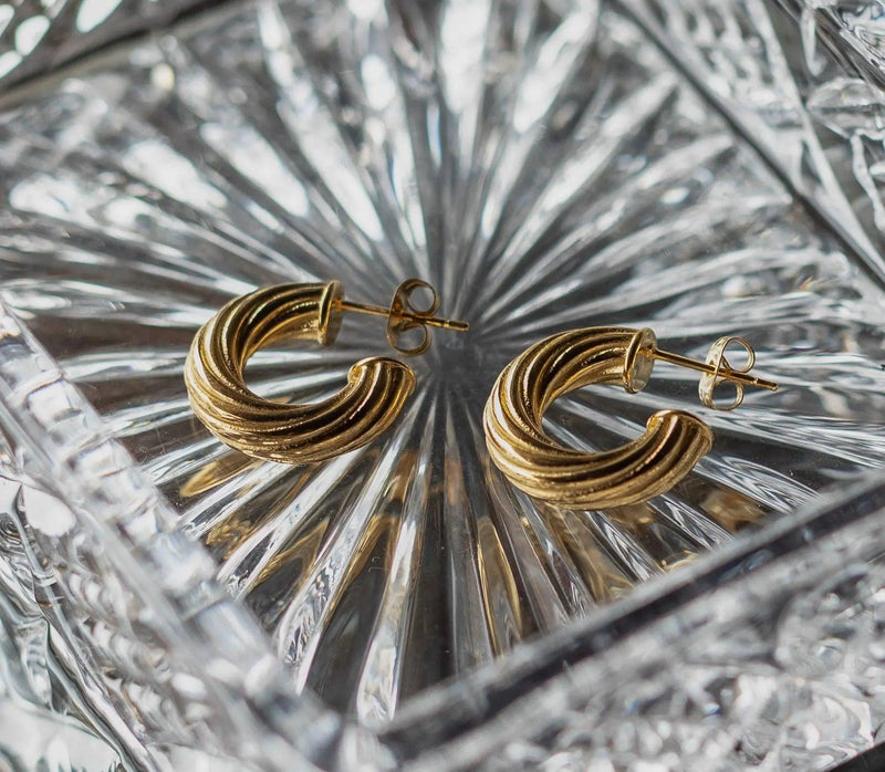 Croissant Hoop Earrings
