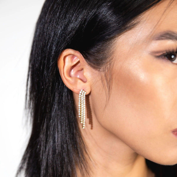Crystal Tassel Earrings
