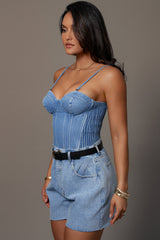 Medium Wash Denim Jourdan Shorts