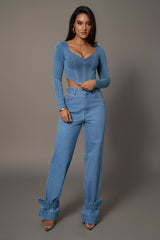 Medium Wash Sissel Denim Jeans