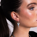 Dramatic Hearts Huggie Hoop Earrings