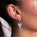 Dramatic Hearts Huggie Hoop Earrings