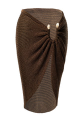 Bronze Luminous Metallic Skirt