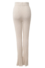 Ivory Lanah Knit Flare Pants