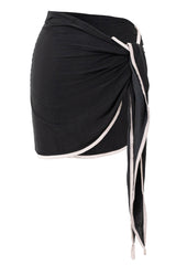 Black Tropic Shore Sarong