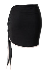 Black Tropic Shore Sarong