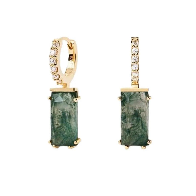 Gemstone Hoops