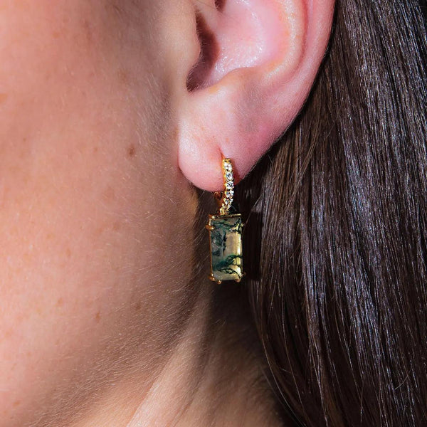 Gemstone Hoops
