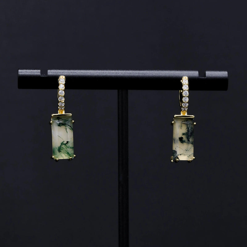 Gemstone Hoops
