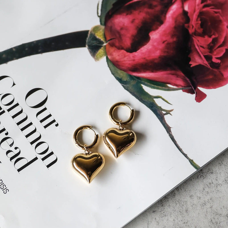 Haze Hearts Hoop Earrings