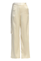Champagne Deserae Satin Pants