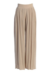 Beige After Sunset Pleated Pants