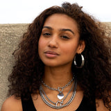 Intuition Hoop Earrings- Silver