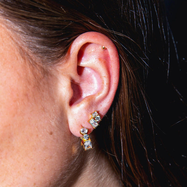 Maisey Crystal Hoops