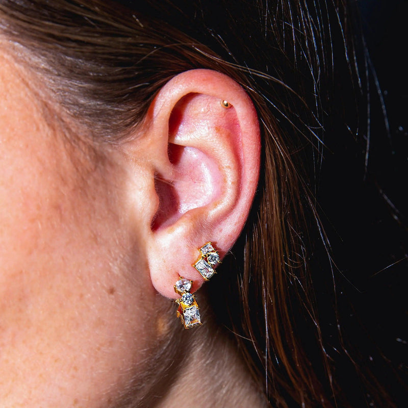 Maisey Crystal Hoops