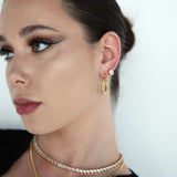 Midas Crystal Hoop Earrings