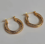 Midas Crystal Hoop Earrings