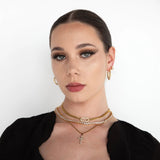 Midas Crystal Hoop Earrings