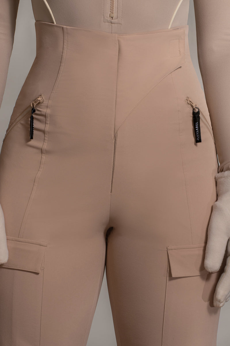 Tan Nyah Nylon Utility Pants
