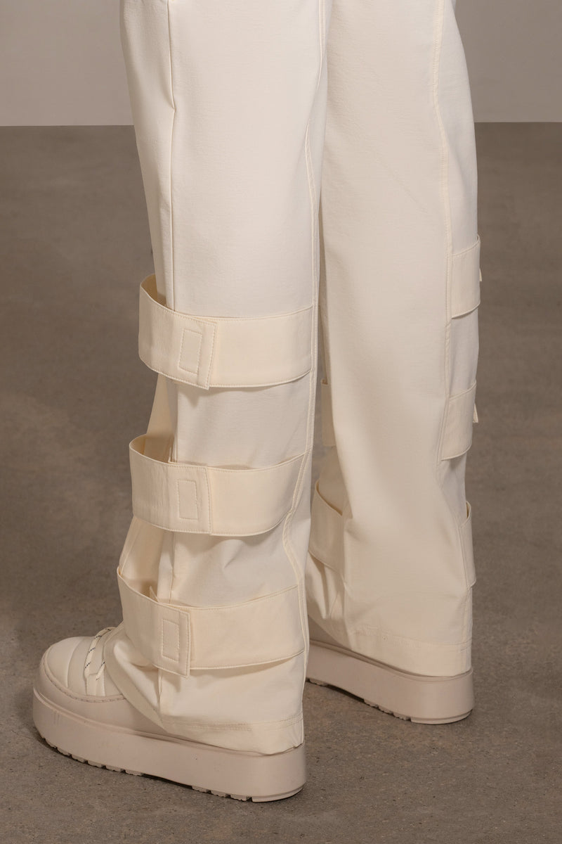Buttercream Nyah Nylon Utility Pants