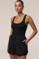 Black Velocity Nylon Shorts