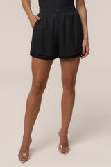 Black Velocity Nylon Shorts