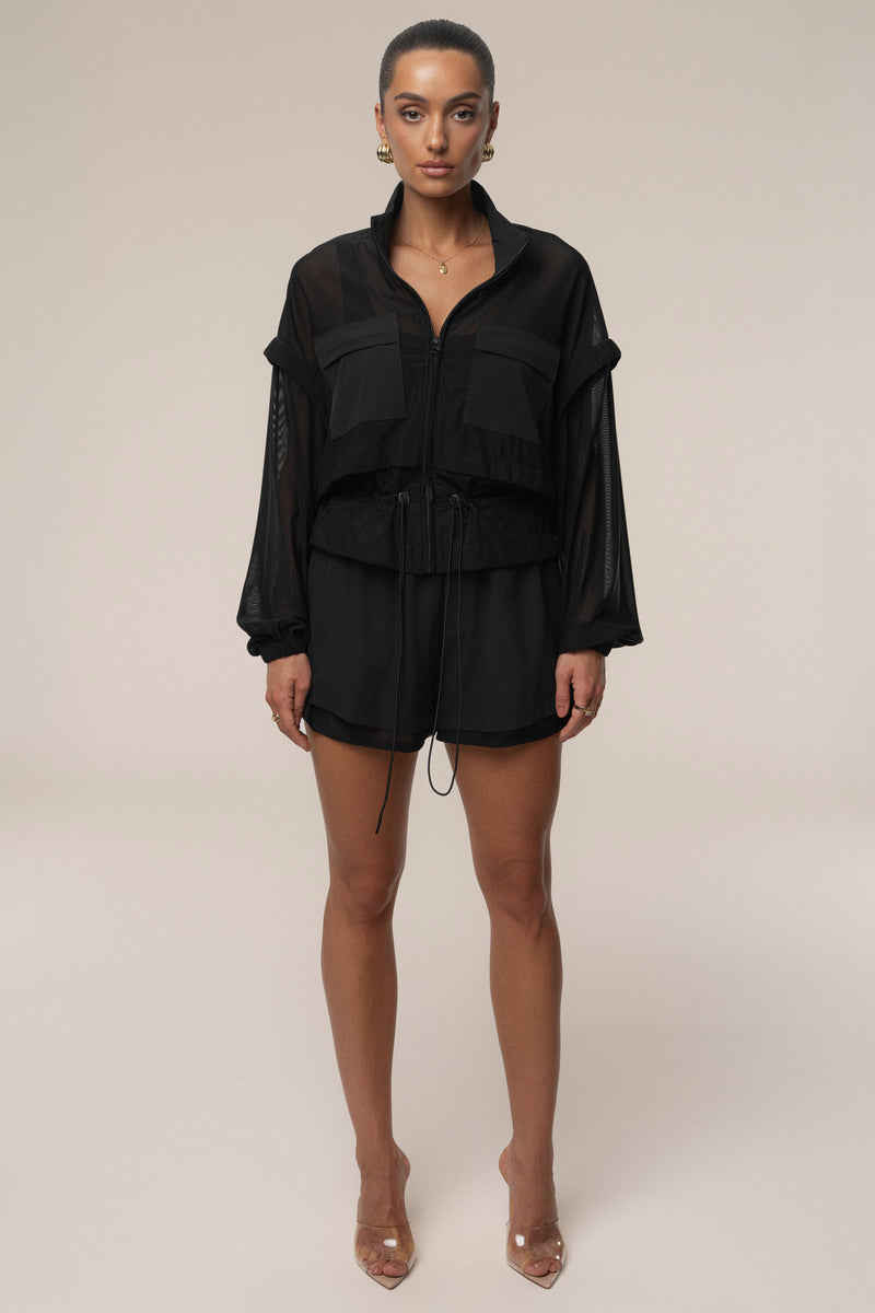 Black Velocity Nylon Shorts