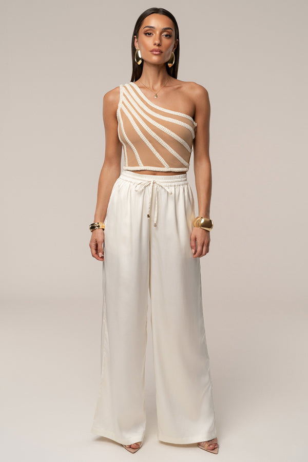 Ivory Sunny Day Drawstring Pants