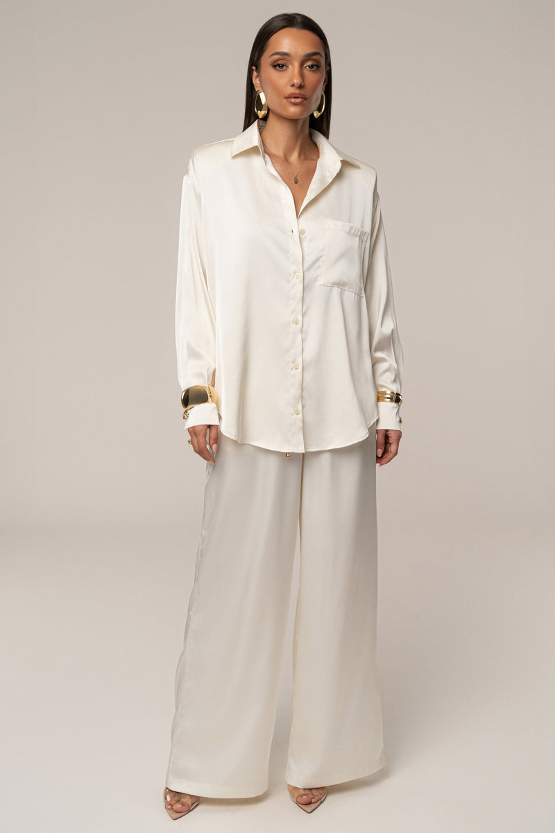 Ivory Sunny Day Drawstring Pants
