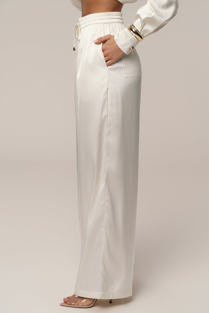 Ivory Sunny Day Drawstring Pants