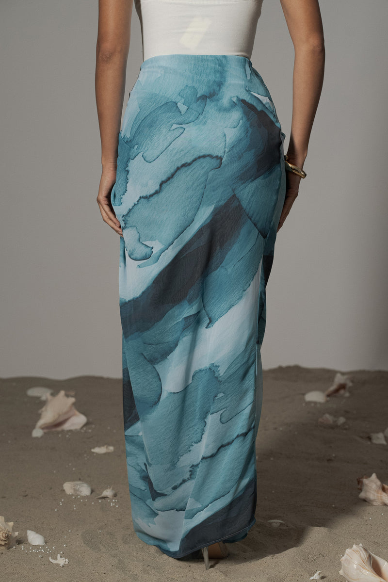 Blue Print Noelia Printed Skirt