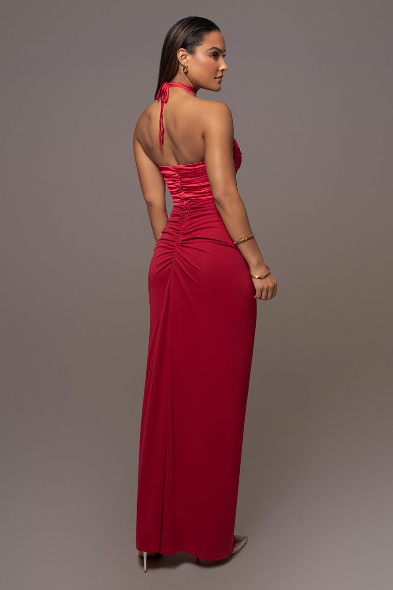 Red Tara Drape Skirt
