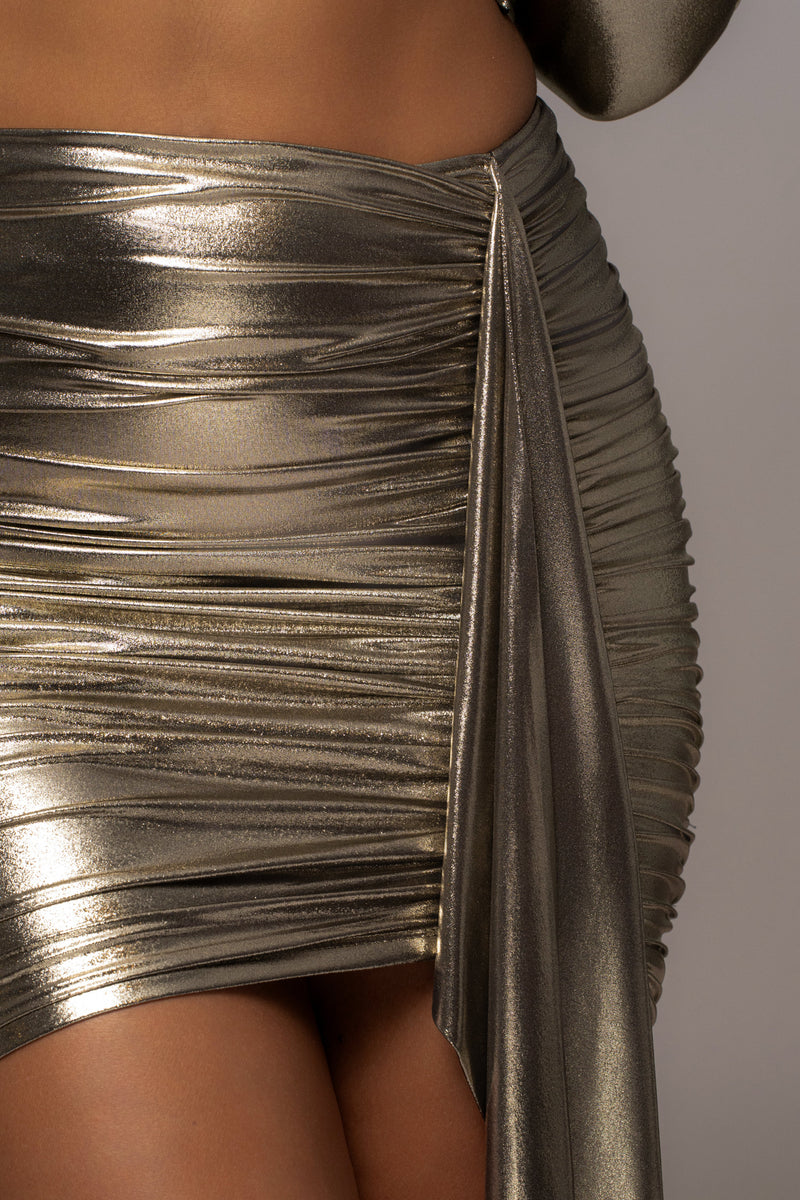 Gold Calix Metallic Skirt
