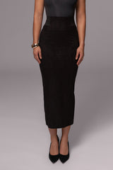Black Phoenix Suede Skirt