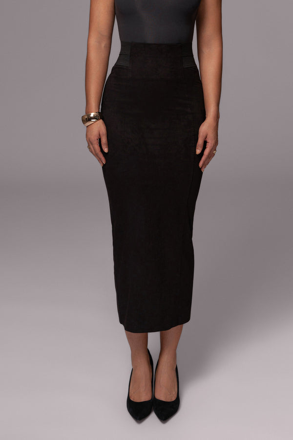 Black Phoenix Suede Skirt