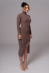 Chocolate Cardinal Essential Knit Skirt