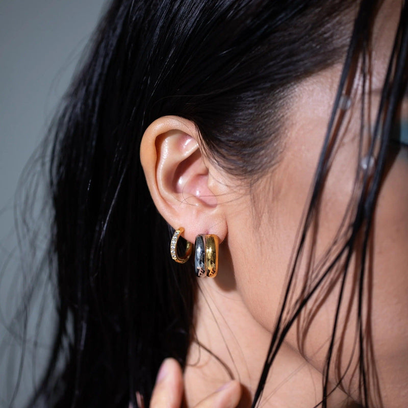 Sailor Crystal Cuff Hoops