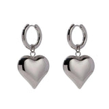 Silver Heart Earrings