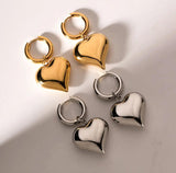 Silver Heart Earrings