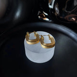 Textured Geometric Hoop Earrings