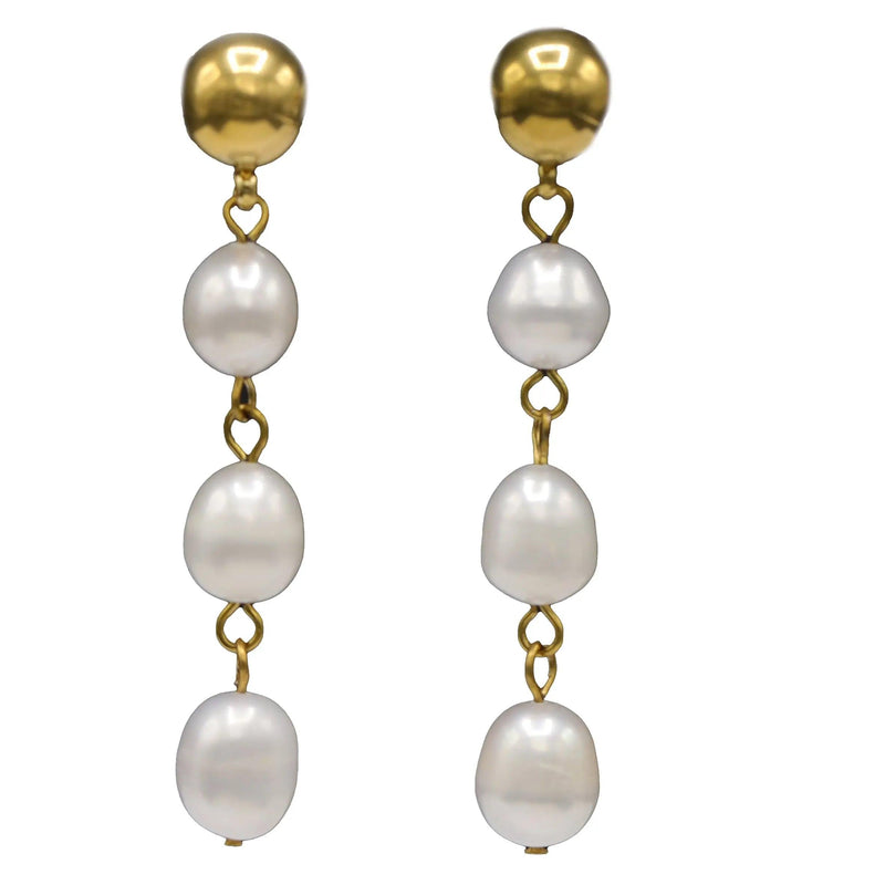Tres Pearl Earrings