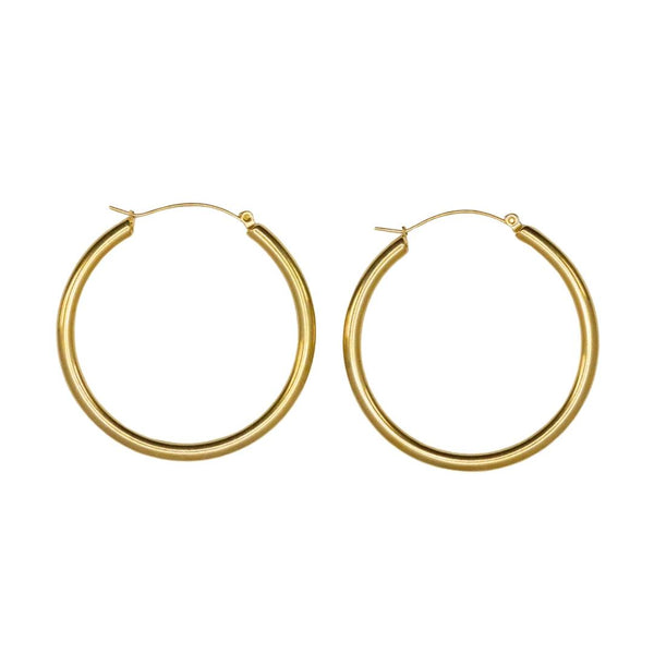 Victory Hoop Earrings- Gold