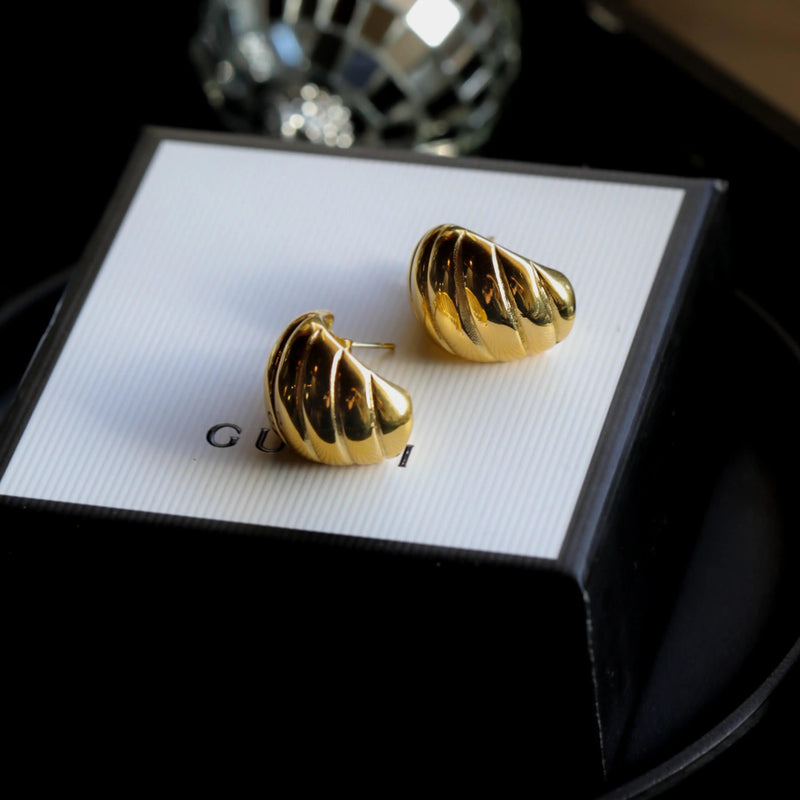 XL Croissant Hoops